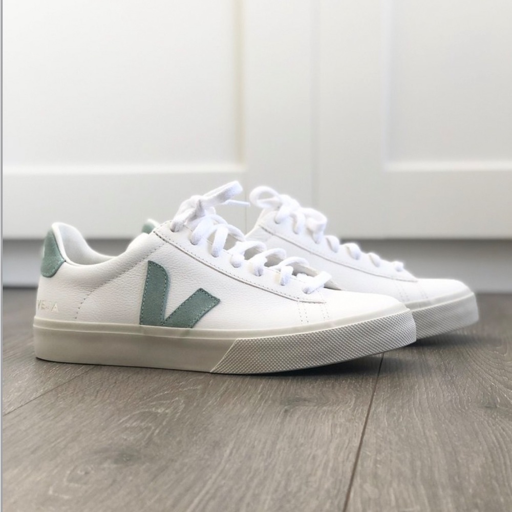 Veja Campo Low Top Canvas Sneaker Shoe Trainer Lace Up Court Casual White 11